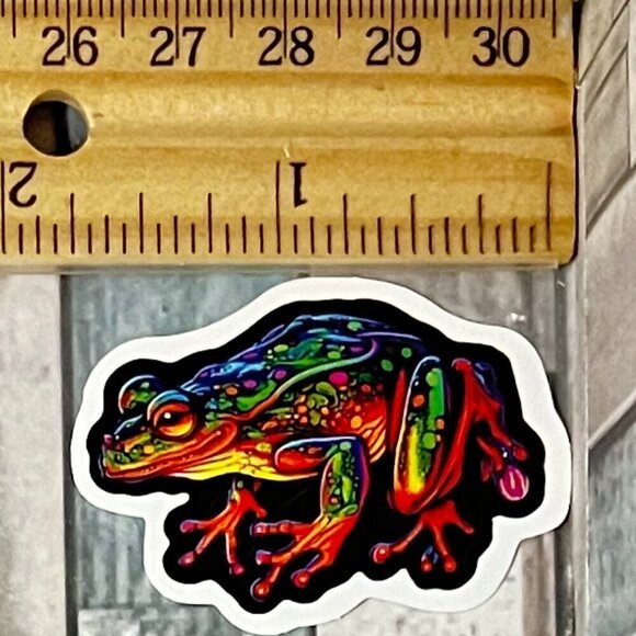 ๐10/$10๐ Psychedelic Frog Waterproof Sticker Decal - Picture 1 of 1